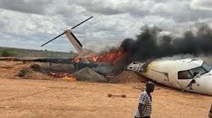 تحطم طائرة شحن عسكرية كينية لدى اقلاعها في الصومال