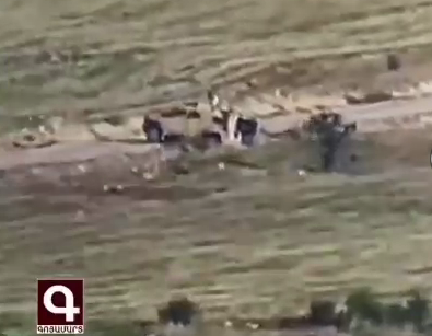 قوات قرة باغ تدمر مدرعة اسرائيلية للجيش الأذربيجاني