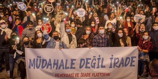 احتجاجات في الشطر التركي من قبرص ضد تدخل النظام التركي في الشؤون الداخلية للجزيرة