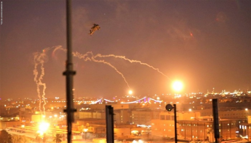 العراق .. استهداف المنطقة الخضراء ومحيط السفارة الأمريكية في بغداد بأربعة صواريخ كاتيوشا