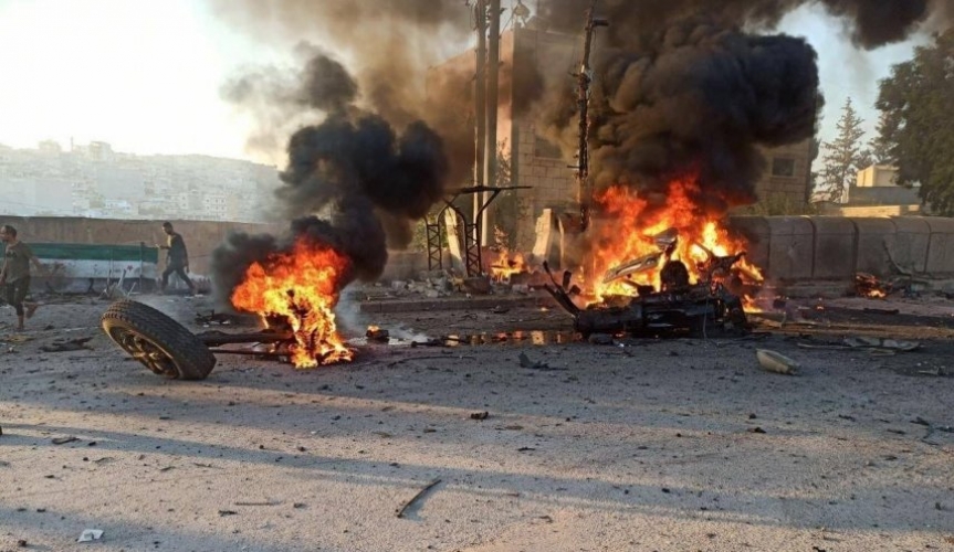 ارتفاع قتلى تفجير عفرين إلى قتيلين و17 جريحًا.