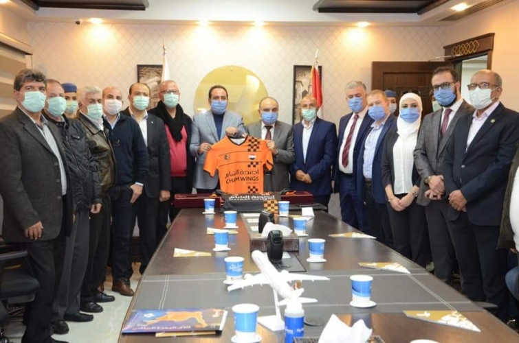 أجنحة الشام للطيران الراعي الرسمي لنادي الوحدة الرياضي