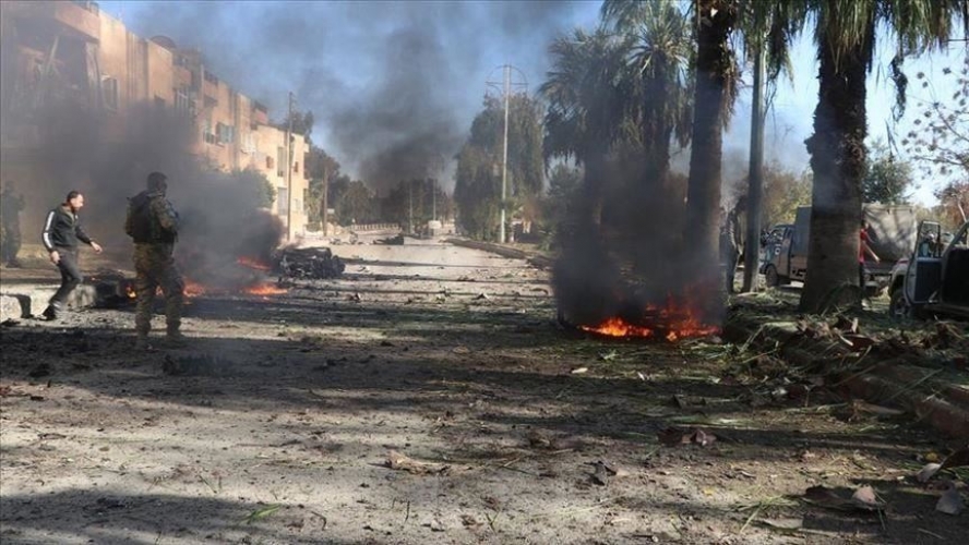 قتلى وجرحى بانفجار استهدف حاجز للفصائل الإرهابية في ريف مدينة رأس العين.