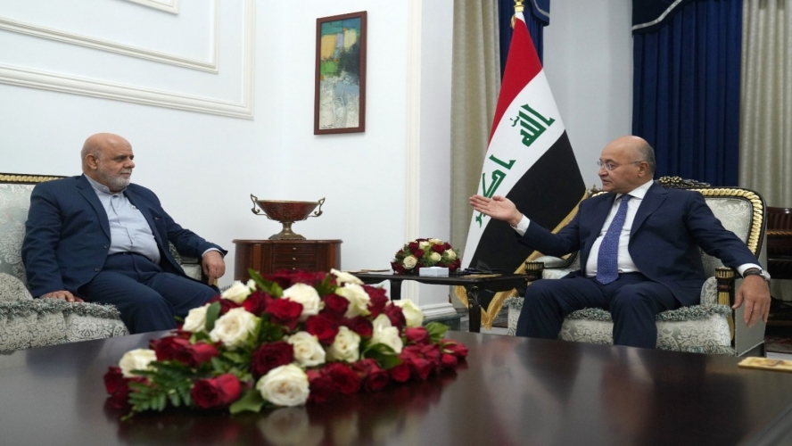 الرئيس العراقي يناقش مع السفير الإيراني أهم المستجدات السياسية في المنطقة