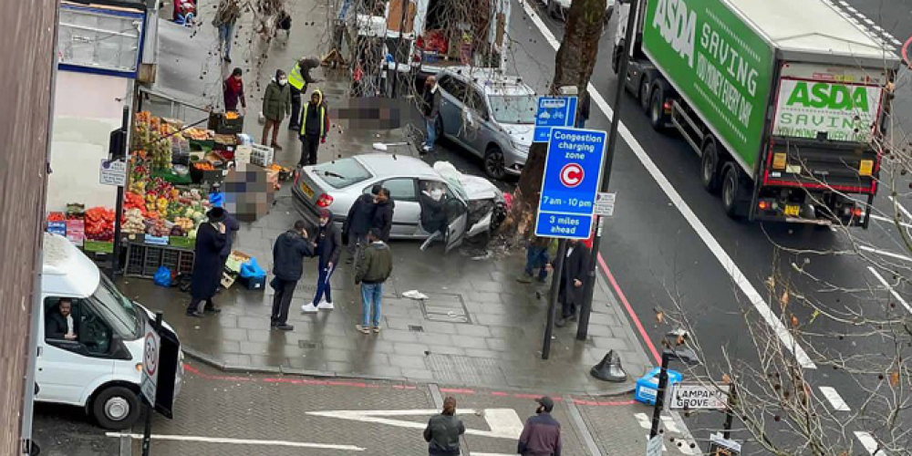 خمسة مصابين في حادثة دهس وسط لندن