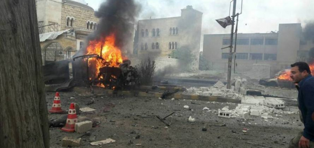 5 شهداء وأكثر من 25 جريح بانفجار سيارة مفخخة في اعزاز بريف حلب الشمالي 