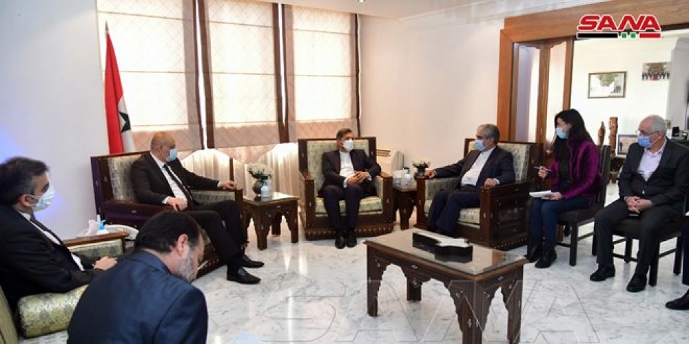 الوزير عماد سارة يستقبل سعيد خطيب زاده والوفد المرافق له