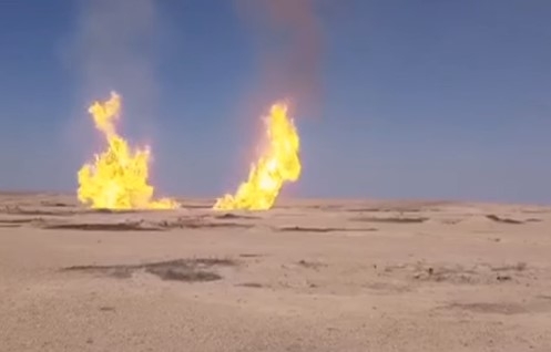 وزارة النفط: اعتداء على خط غاز الجبسة الريان في منطقة أبو خشب بريف دير الزور 