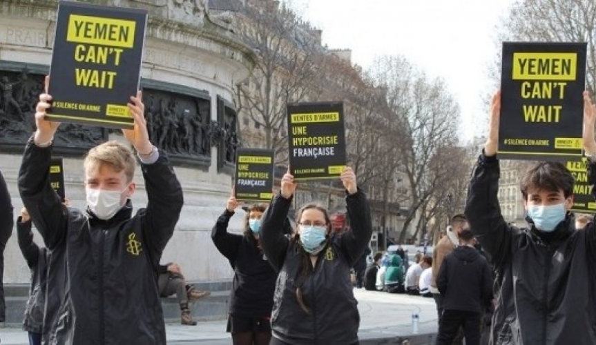  احتجاجات في فرنسا ضد بيع الأسلحة للسعودية والإمارات