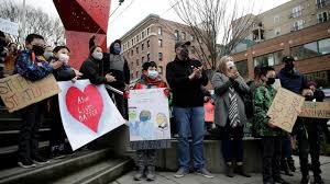 آلاف الأمريكيين من إصول أسيوية يتظاهرون ضد الكراهية في نيويورك   