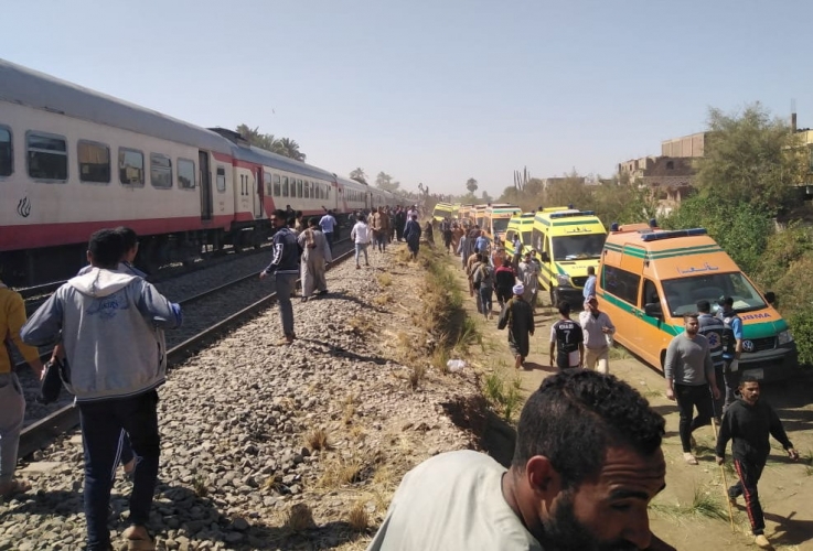 النيابة المصرية تعلن نتائج التحقيقات في حادث تصادم قطاري سوهاج