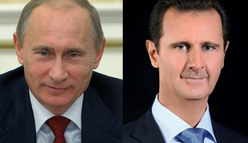 الرئيس الأسد يتلقى برقية تهنئة من الرئيس بوتين بمناسبة عيد الجلاء 