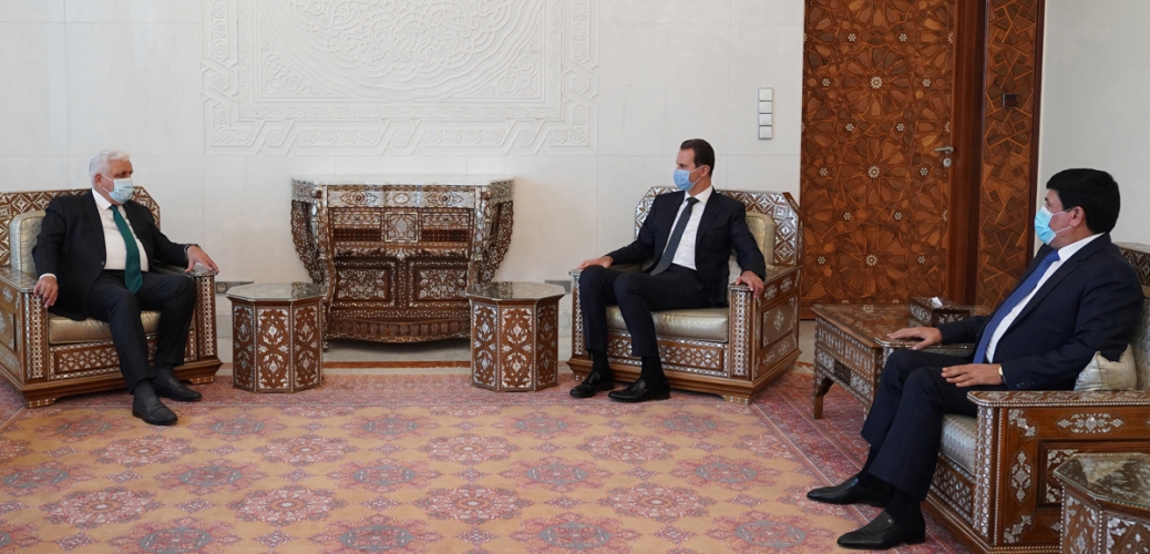 الرئيس الأسد يتلقى رسالة من رئيس الوزراء العراقي