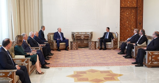 الرئيس الأسد بيستقبل رئيس جمهورية أبخازيا