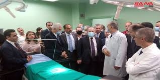 وضع مشفى جامعة البعث بالخدمة بتوجيه من الرئيس الأسد