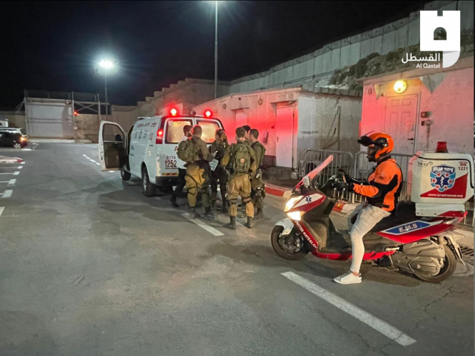 فلسطين المحتلة .. إصابة جندي صهيوني في إطلاق نار على حاجز قلنديا   