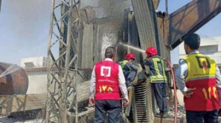 السيطرة على حريق في مصنع بتروكيماويات غربي إيران