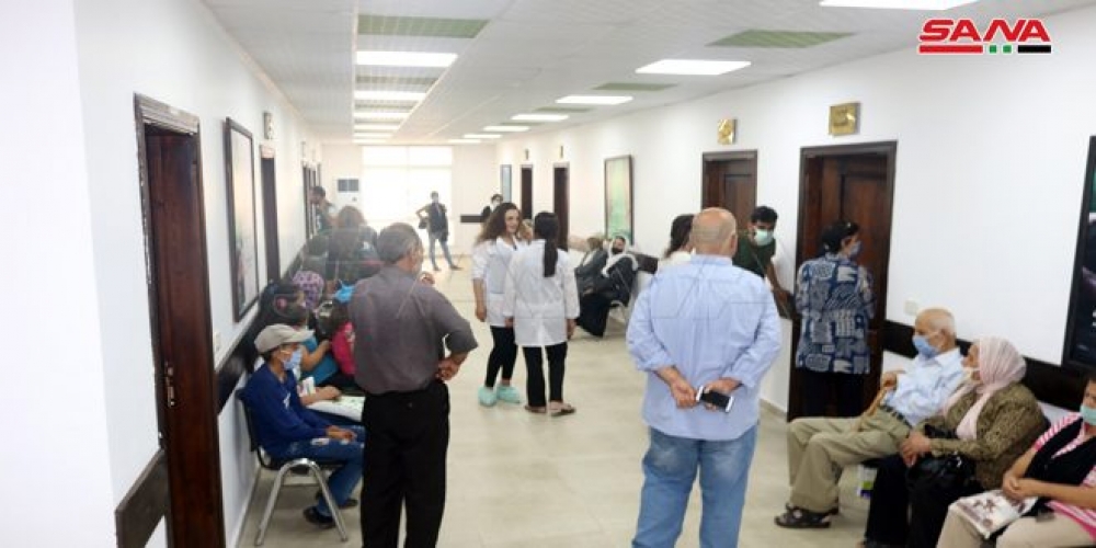 افتتاح قسم العيادات الخارجية وغسيل الكلى في مشفى جبلة الوطني