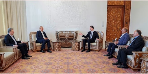 الرئيس الأسد يستقبل الدكتور طلال ناجي الأمين العام للجبهة الشعبية لتحرير فلسطين
