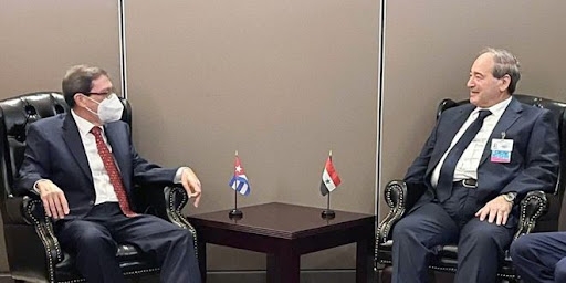 المقداد يبحث في نيويورك مع وزيري خارجية كوبا وكازاخستان تعزيز العلاقات الثنائية