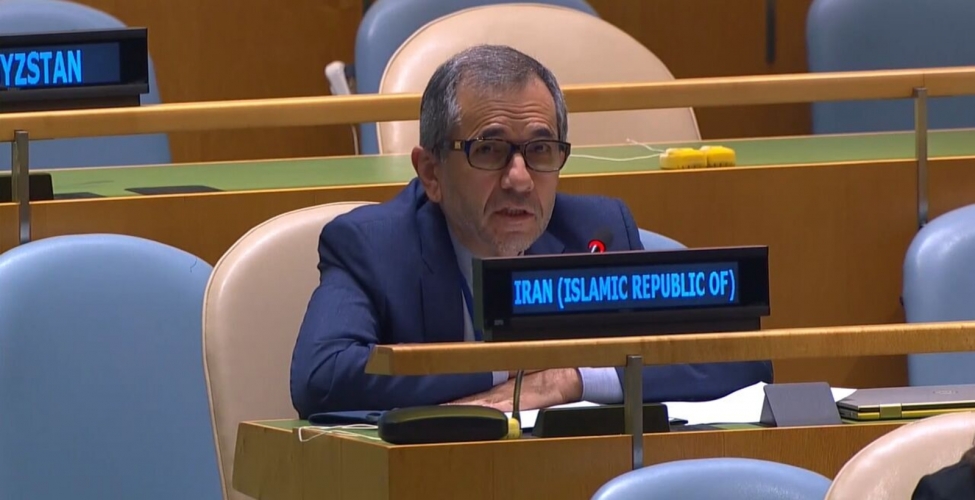 مندوب إيران بالمنظمات الدولية: إجراءات الحظر الأميركية تنتهك المبادئ الأساسية لحقوق الإنسان