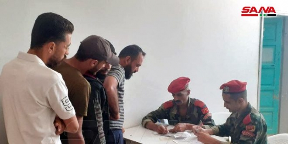 بدء عملية تسوية أوضاع المسلحين والمطلوبين في المسيفرة بدرعا