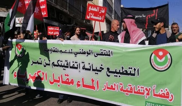 إحتجاجات في الأردن رفضاً لاتفاق 