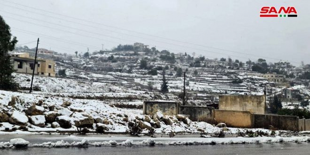 طقس سوريا ... الحرارة إلى انخفاض وثلوج متوقعة على ارتفاع 800 متر