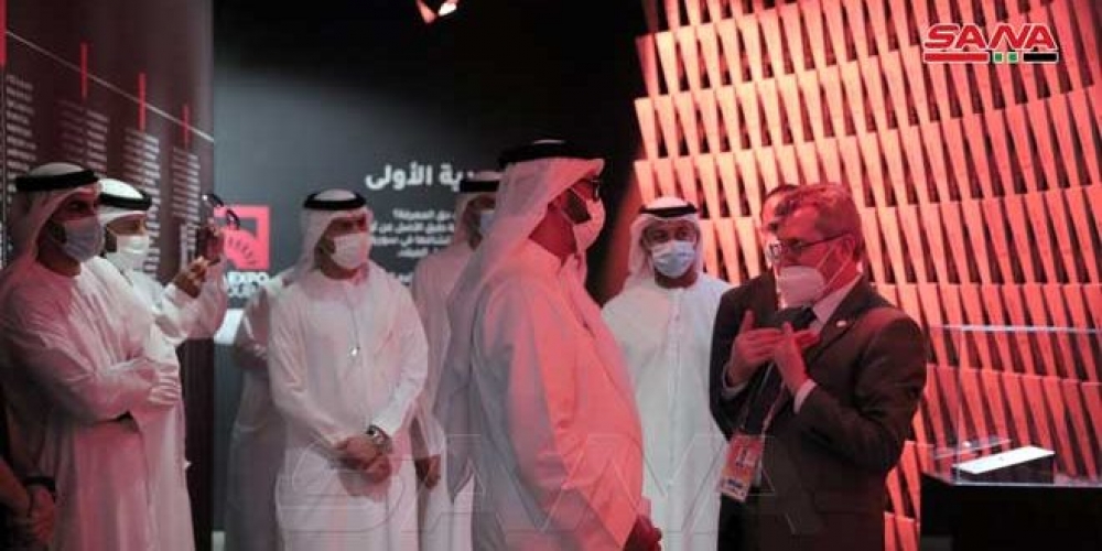 وزير الدفاع الإماراتي يصف جناح سورية بـ قبلة لزائري اكسبو 2020 دبي