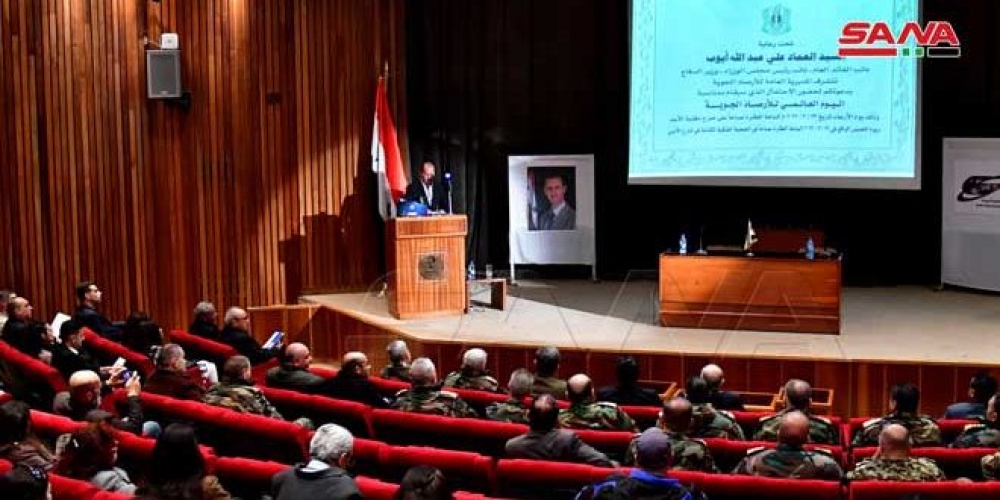 احتفال بمناسبة اليوم العالمي للأرصاد الجوية في مكتبة الأسد الوطنية بدمشق