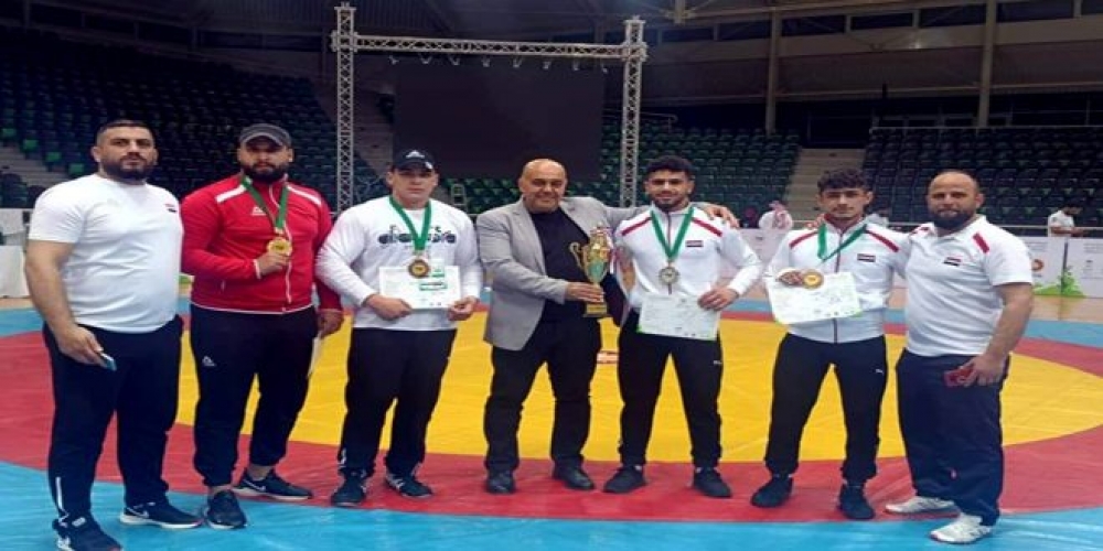 منتخب سورية للمصارعة يحقق أربع ميداليات ضمن منافسات البطولة العربية للشباب والناشئين