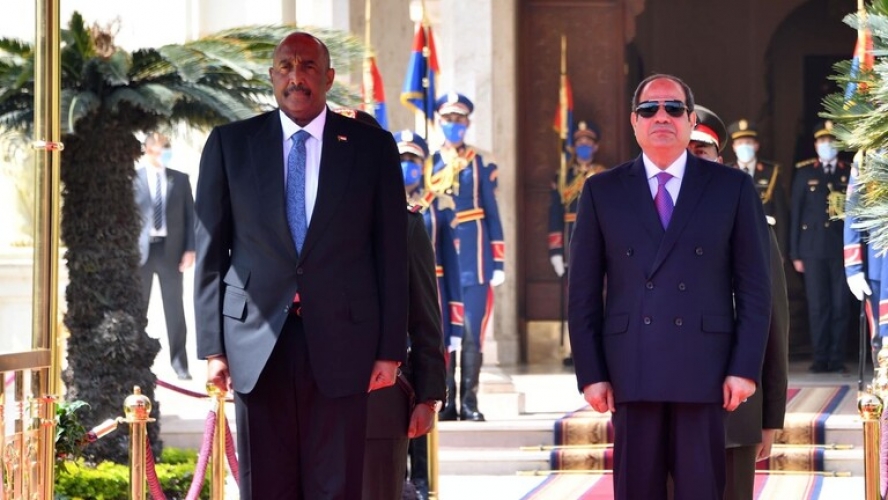 رئيسا مصر والسودان يصدران بيانا مشتركا حول سد النهضة