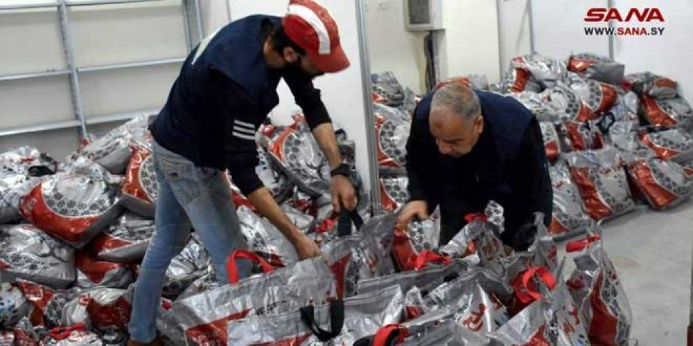 مبادرة (خبز وملح) توزع 7000 سلة غذائية كدفعة ثالثة في حمص
