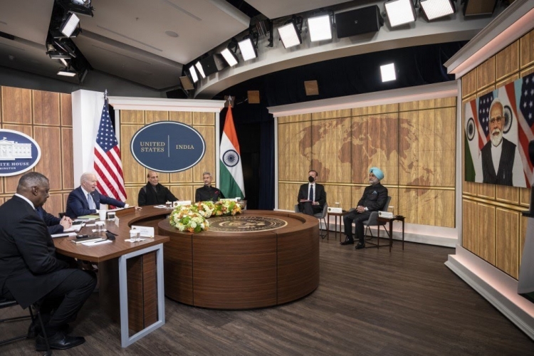 الرئيس الأميركي جو بايدن يجري محادثات مع رئيس الوزراء الهندي ناريندرا مودي افتراضيا