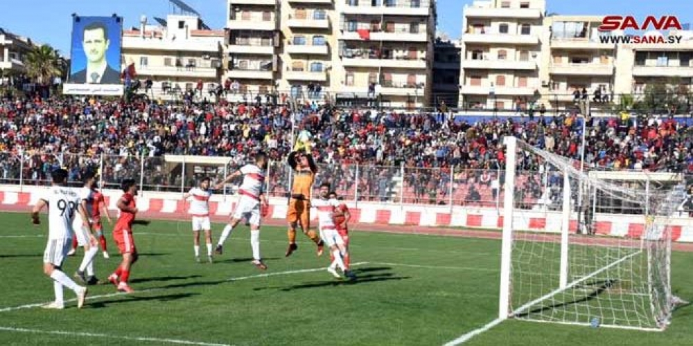 أهلي حلب يفوز على الوثبة في المباراة المعادة من الجولة الـ 19 بالدوري الممتاز لكرة القدم