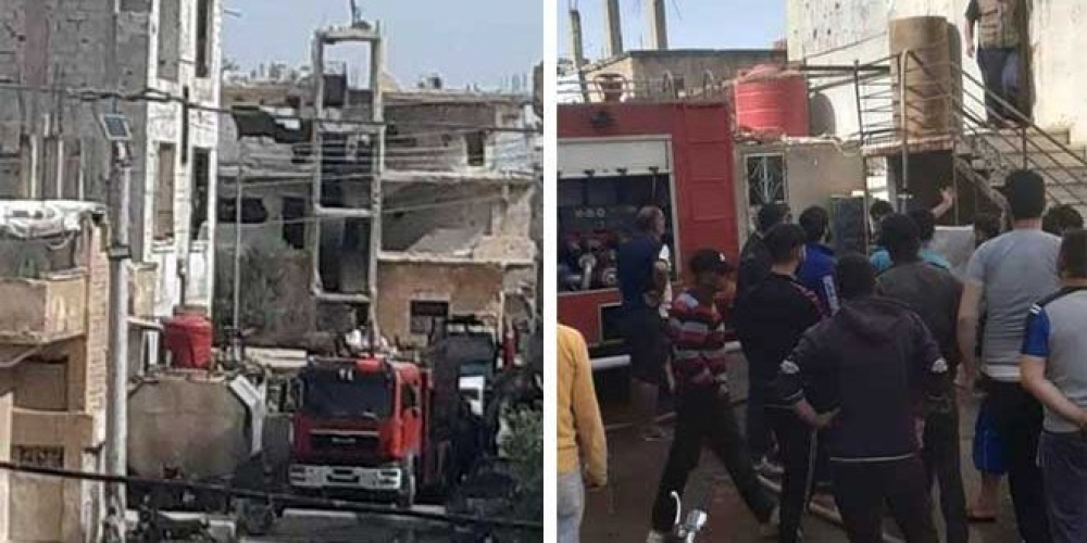 وفاة ثلاثة أطفال جراء حريق في درعا البلد