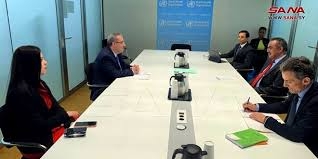السفير آلا يبحث مع مدير منظمة الصحة العالمية التعاون مع سورية