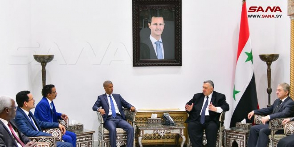 رئيس مجلس الشعب لوفد موريتاني: سورية ماضية بتعزيز العلاقات مع الدول والشعوب التي وقفت إلى جانبها