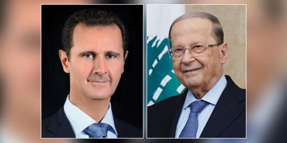 الرئيس بشار الأسد يهنئ الرئيس اللبناني ميشال عون بعيد المقاومة والتحرير