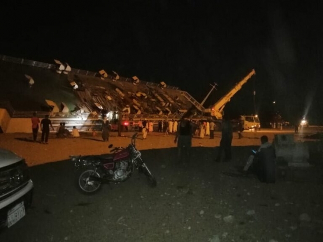 غرق باخرة إماراتية لشحن المواشي في ميناء سواكن السوداني