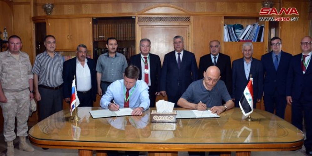 توقيع اتفاقية للتعاون العلمي بين جامعتي البعث وسانت بطرسبورغ