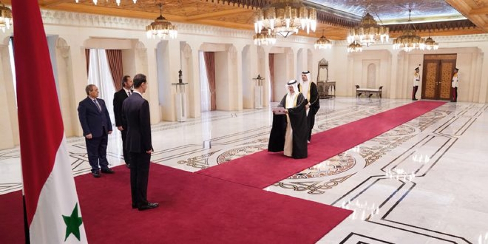 الرئيس الأسد يتقبّل أوراق اعتماد سفير مفوض وفوق العادة لمملكة البحرين لدى سورية