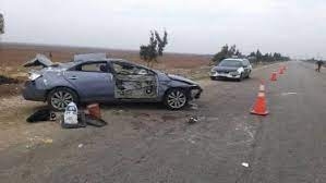 تدهور سيارة على طريق تحويلة/ حمص- طرطوس/ و وفاة شخص