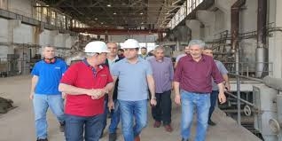 وزير النفط والثروة المعدنية يتفقد أعمال إعادة تأهيل العنفة البخارية لتوليد الكهرباء في مصفاة حمص