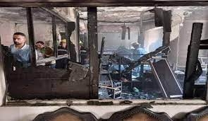 ضحايا وعشرات المصابين بحريق كنيسة في مصر