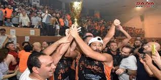 الوحدة بطل كأس الجمهورية بكرة السلة للرجال