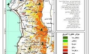 ارتفاع مؤشرات خطورة الحرائق على غابات شمال غرب سورية