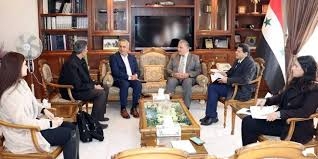 وزير الزراعة يبحث مع جمعية الصداقة الإيرانية السورية مجالات تبادل المنتجات والتقانات الزراعية  