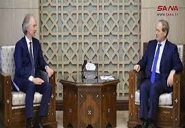 الوزير المقداد يلتقي رئيس المجلس الوطني الفلسطيني ويؤكد على ثبات الموقف السوري   