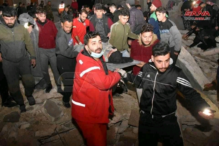 ضحايا الزلزال: ١٤٣١ إصابة و٧١١ وفاة في سورية بحصيلة غير نهائية